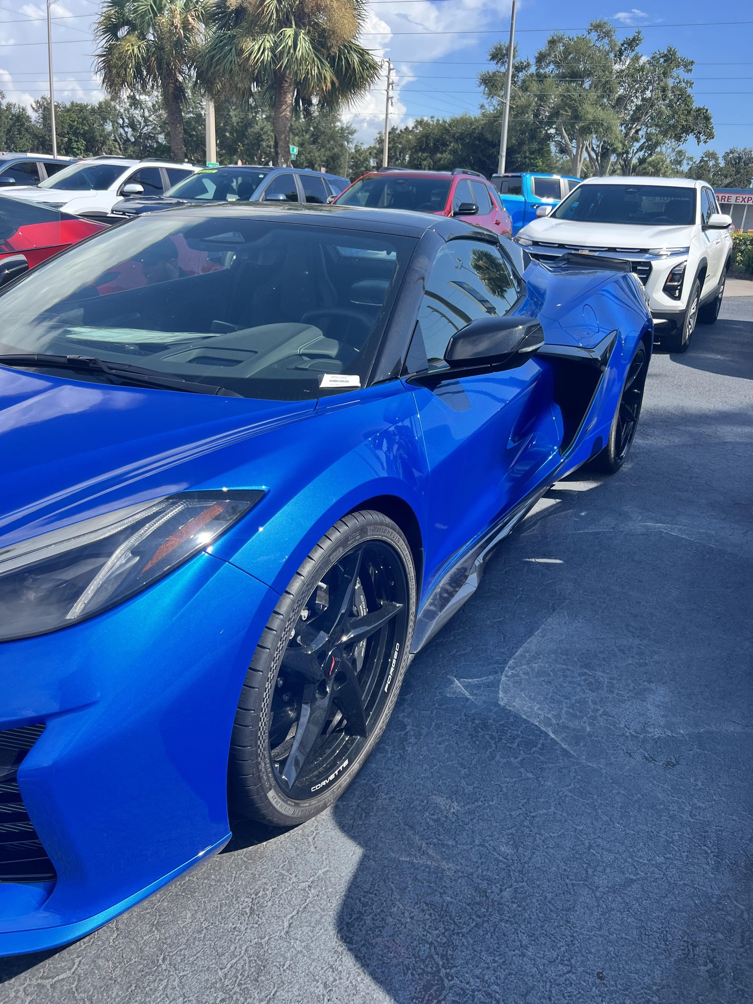 Sports car auto glass